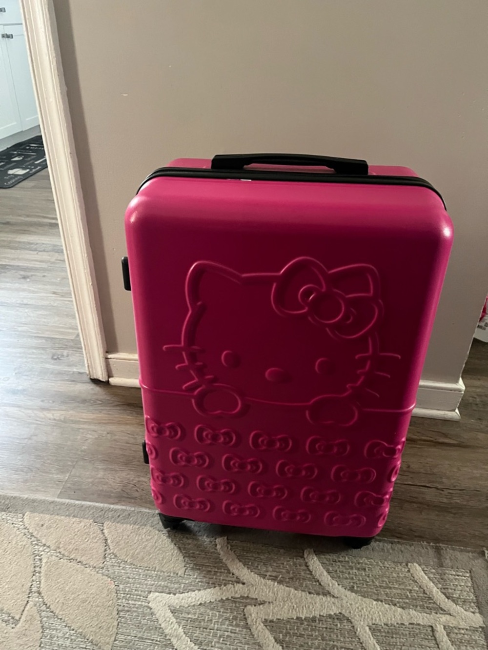 Hello Kitty Hot Pink Hardshell Carry-On Travel Case